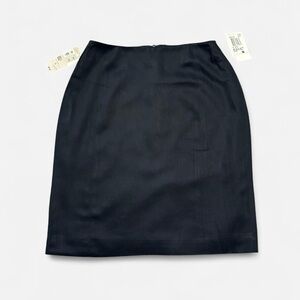 Vintage New With Tags KGR Black Pencil Skirt Size 8